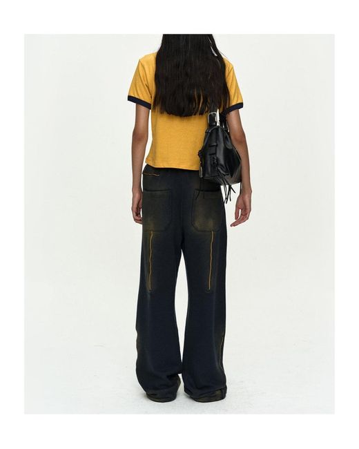 ANDERSSON BELL Yellow Crew Neck T-Shirt