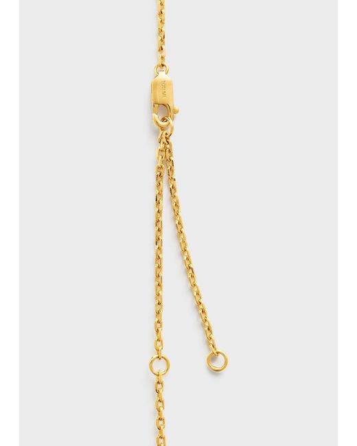 Totême White Large Onyx Drop Necklace