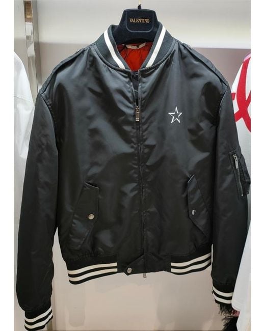 Valentino Black Vltn Star Bomber Jacket for men