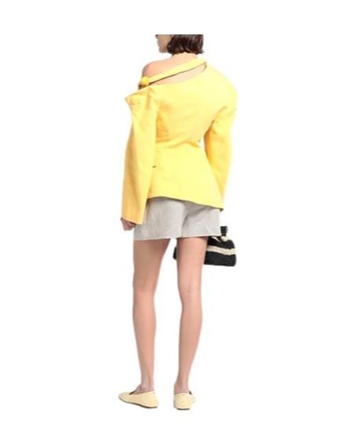 Jacquemus Yellow Single-Breasted Blazer