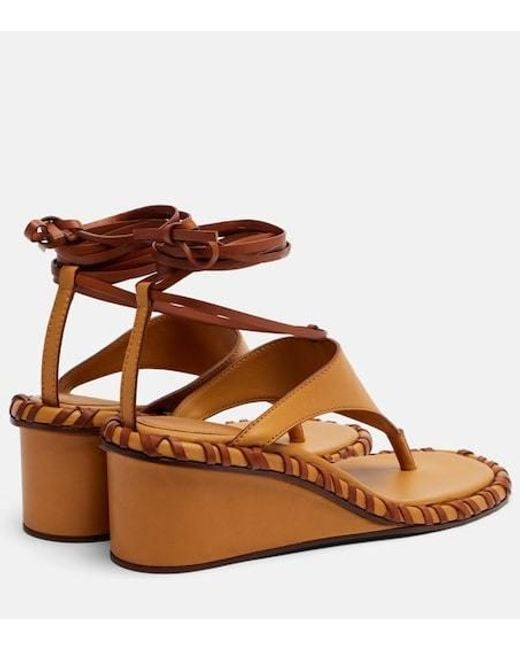 Zimmermann Brown Wedge Sandals