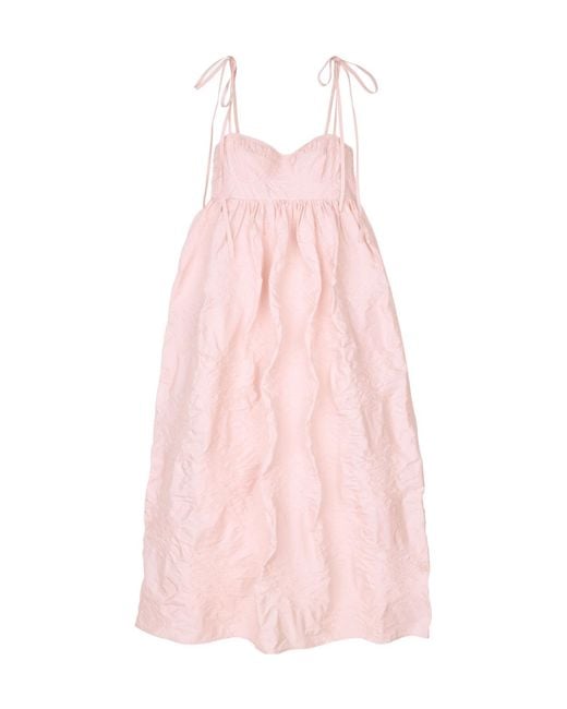 CECILIE BAHNSEN Pink Sleeveless Dress