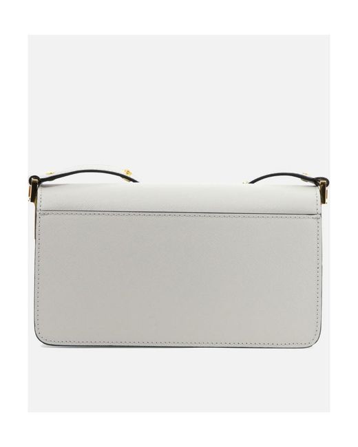 Marni Gray New Trunk Foldover Top Shoulder Bag