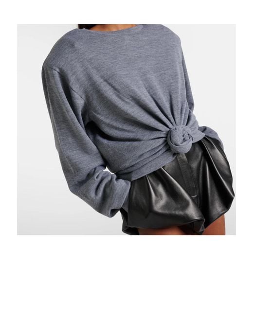 Magda Butrym Gray Wool Sweater
