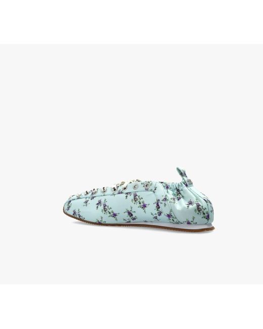 Ganni Blue Sporty Ballerina