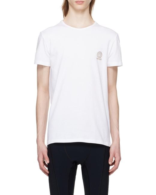 Versace Black 2-Pack Crewneck T-Shirts for men