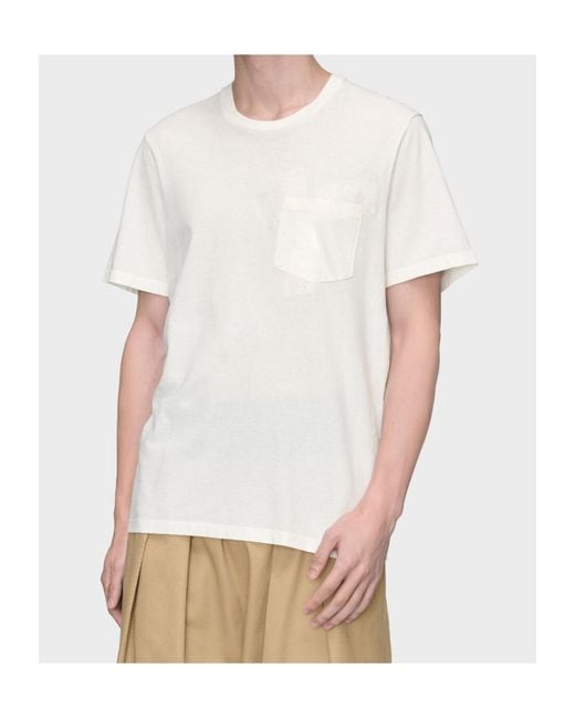 Maison Margiela White Taped Jersey T-Shirt for men