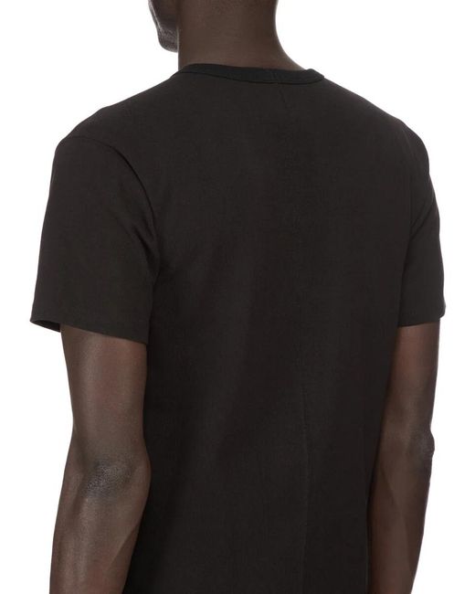 Rick Owens Black Short-Sleeve T-Shirt for men