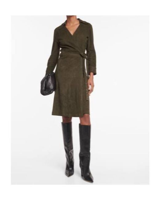 Stouls Green Ross Suede Minidress