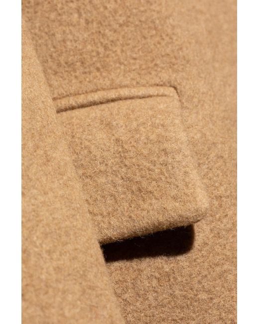 Dries Van Noten Brown Single-Breasted Coat for men