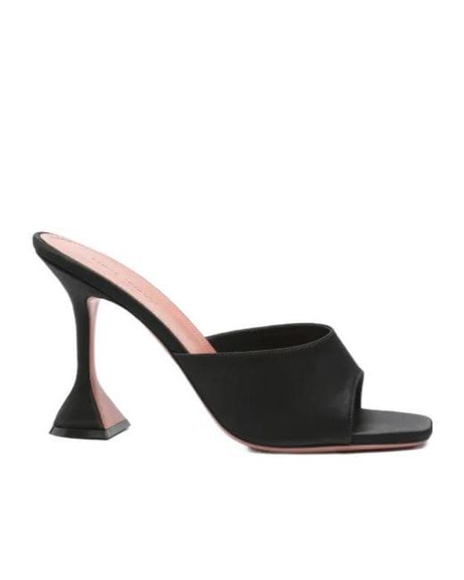 AMINA MUADDI Black Classic Open-Toe Sandals