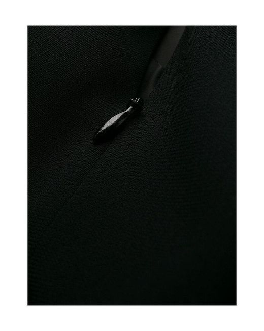 Iceberg Black Logo Ribbon Medium-Length Dress