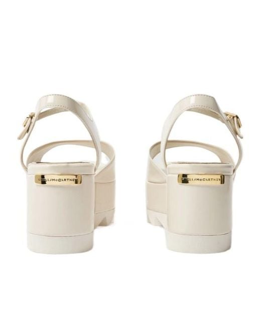 Stella McCartney Natural Elyse Platform Heeled Sandals