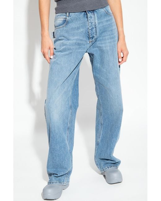 Bottega Veneta Blue Wide-Legged Jeans
