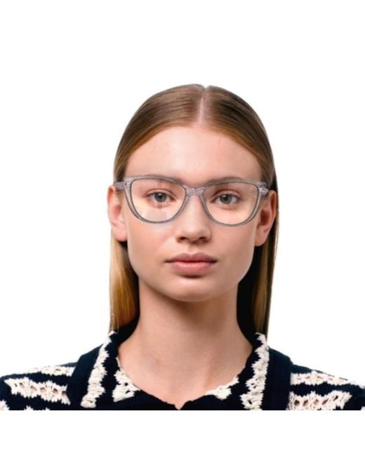 Vogue Eyewear White Cat's Eye Flat Lens