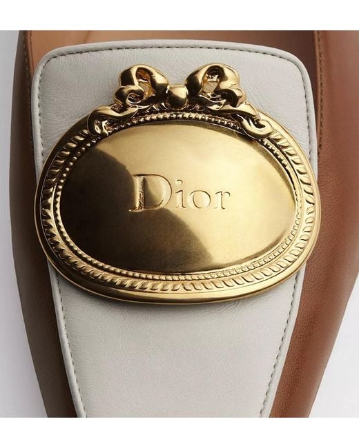 Dior Brown Medaillon Buckle Loafer