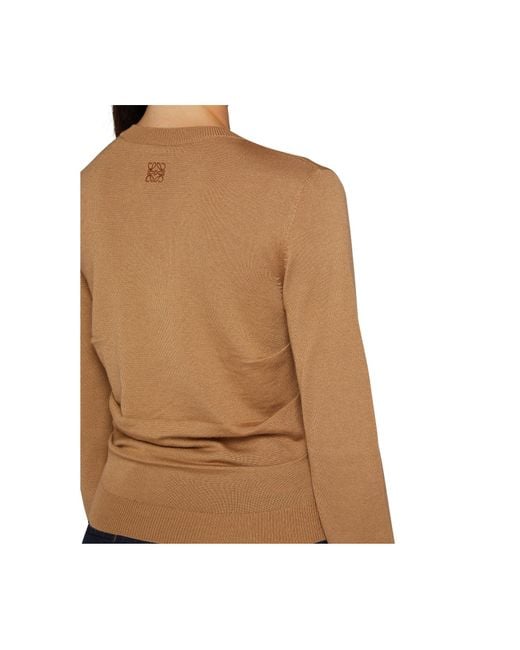 Loewe Brown Long-Sleeved Sweater