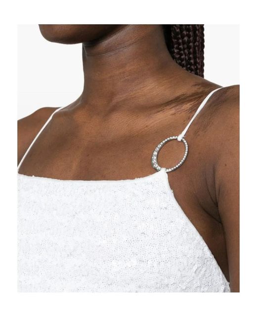 Oseree White Oséree Sequin Mini Dress