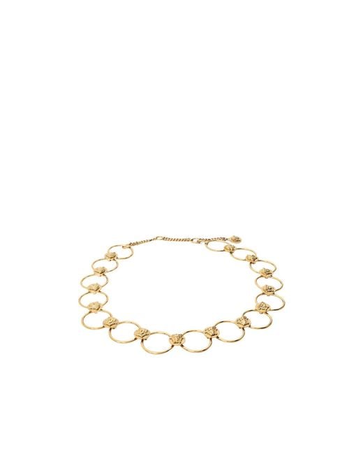 Versace Metallic Solid Color Belt
