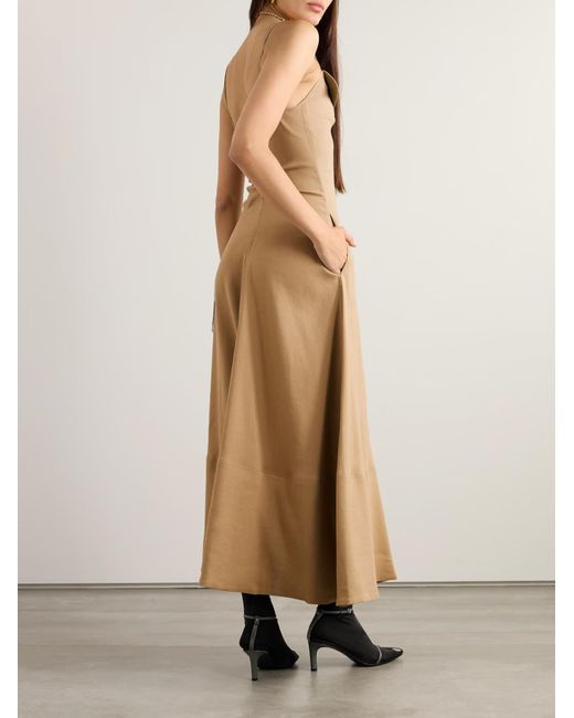 Proenza Schouler Natural Ruby Linen-Blend Maxi Dress