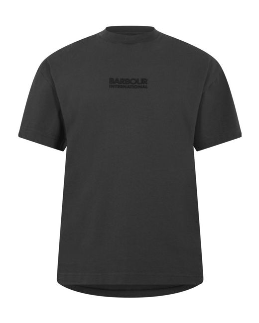 Barbour Black Oversized Collins T-Shirt for men