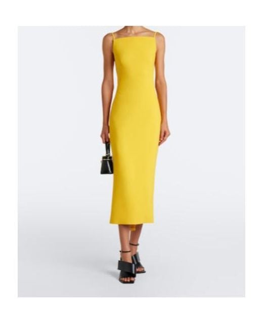 Givenchy Yellow Sleeveless Midi Dress