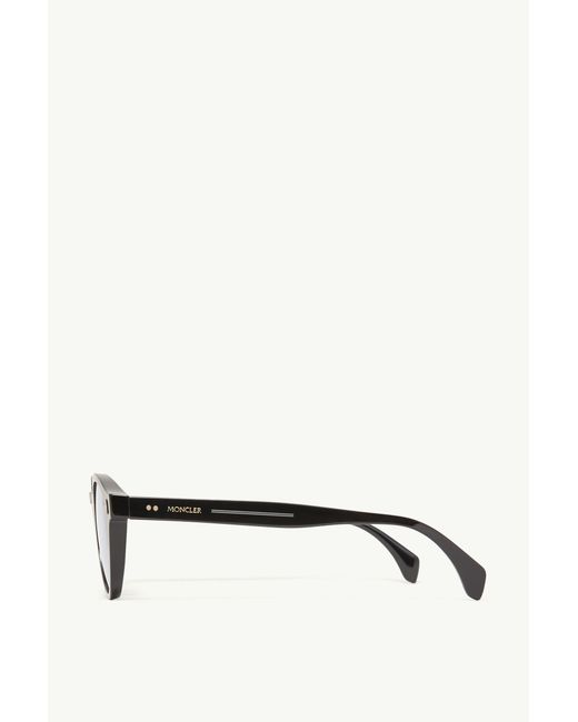 Moncler Metallic Ember Round Sunglasses for men