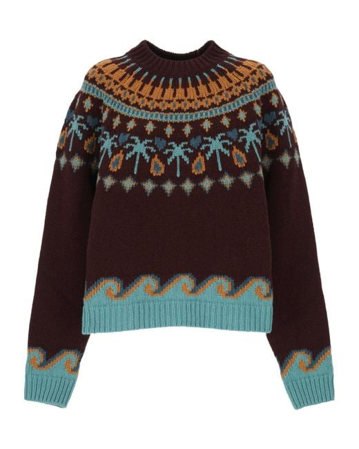 Alanui Black Crew-Neck Sweater