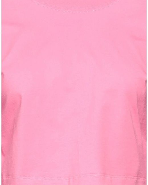 Jacquemus Pink Solid-Colored Cropped Long-Sleeve T-Shirt
