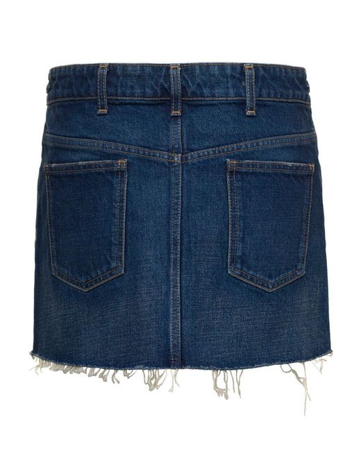 Céline Blue Mini Skirt