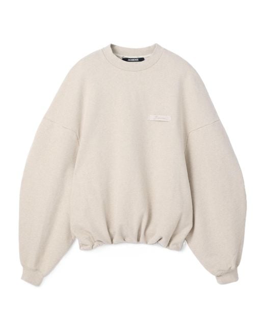 Jacquemus Natural Long-Sleeved Sweatshirt for men