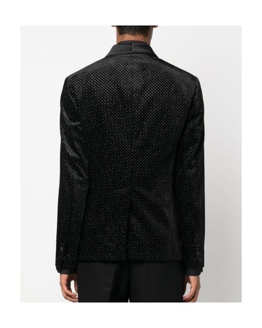 DSquared² Black Single-Breasted Long-Sleeved Blazer for men
