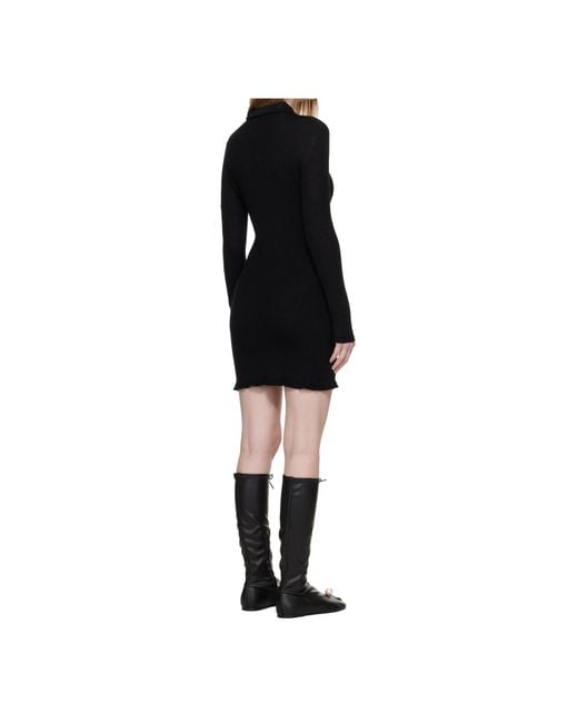 CECILIE BAHNSEN Black Long Sleeve Dress