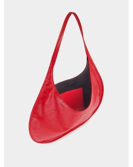 Courreges Red Courrèges Holy Naplack Top Handle Tote Bag