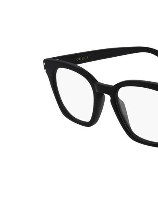 Gucci White Logo Detail Flat Lens for men