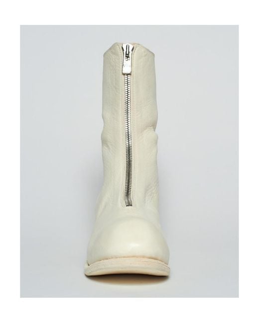 Guidi Natural Pl2 Front Zipper Ankle Boot