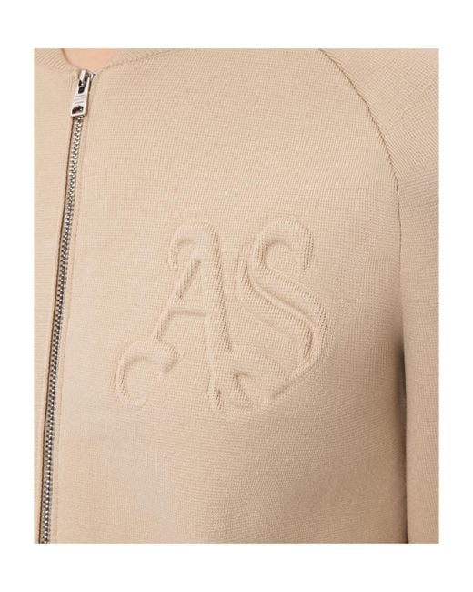 AllSaints Natural Sonny Zip Up Cardigan