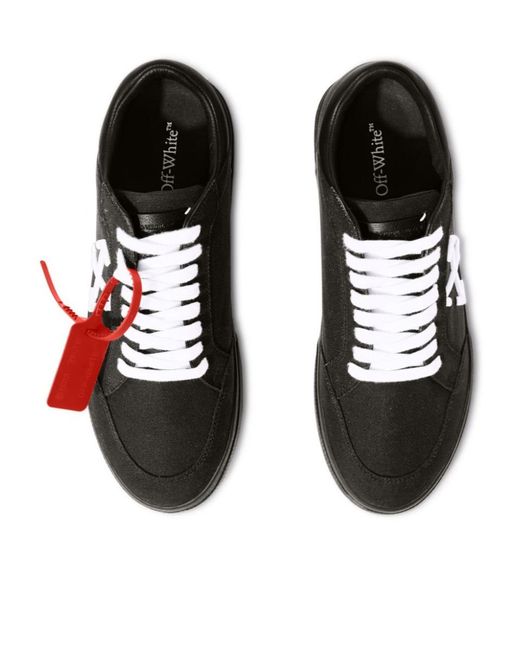 Off-White c/o Virgil Abloh Black Off- Sports Shoes `New Low Vulcanized` for men