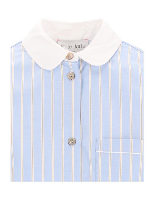 Forte_forte Blue Shirt With French Collar