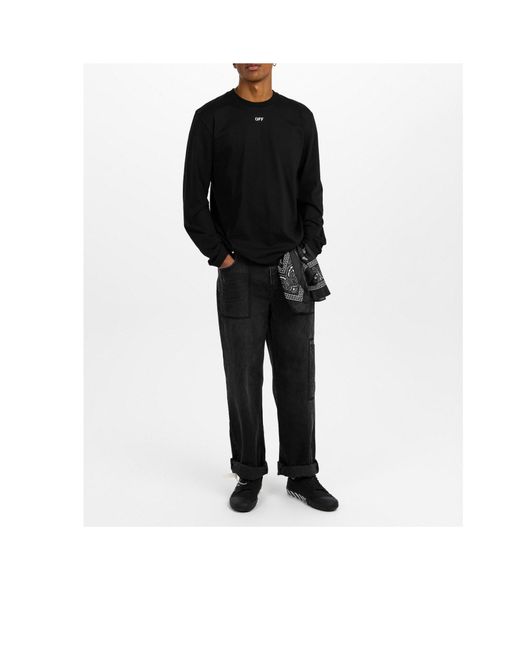 Off-White c/o Virgil Abloh Black Low-Top Canvas Sneakers for men