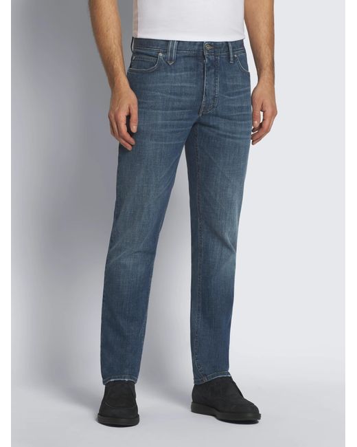 Brioni Blue Denim Trousers With Belt Loops for men