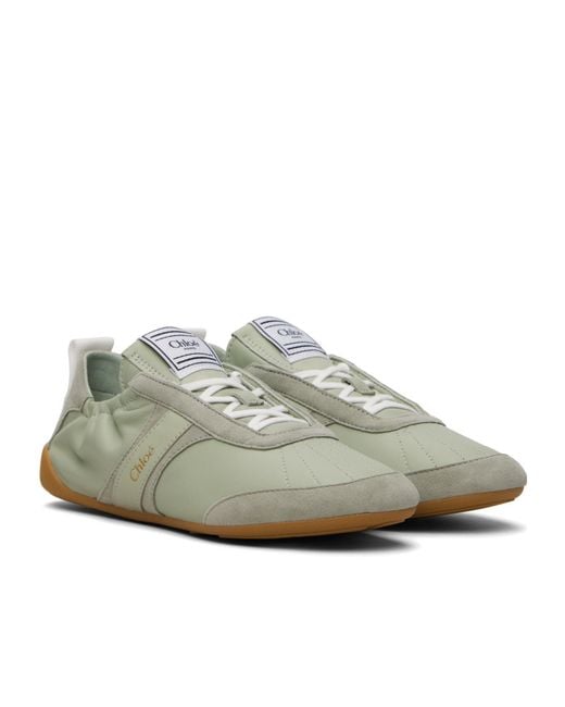 Chloé Green Kick Sneakers