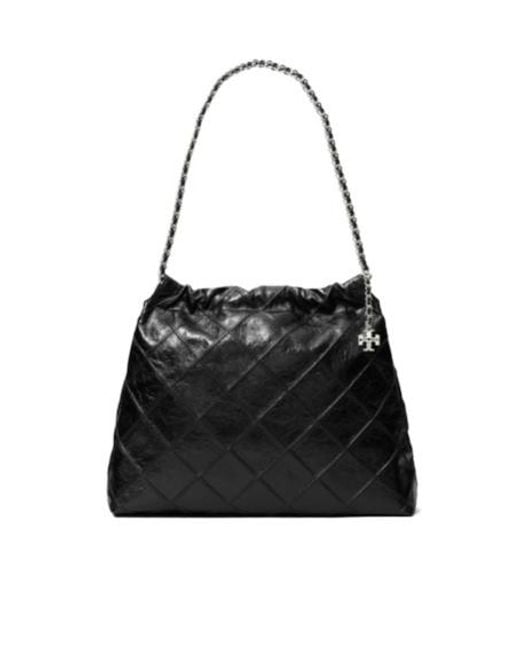 Tory Burch Black Fleming Hobo Bag