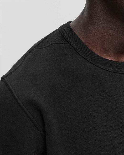Stone Island Black Compass Patch Crewneck Sweatshirt for men