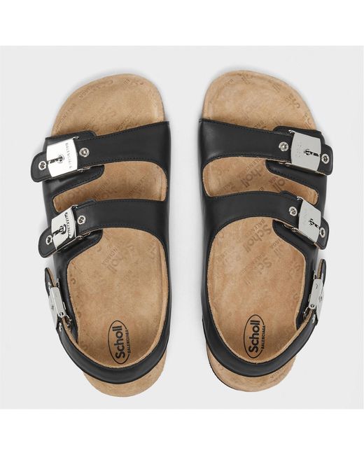 Balenciaga Black Flat Sandals