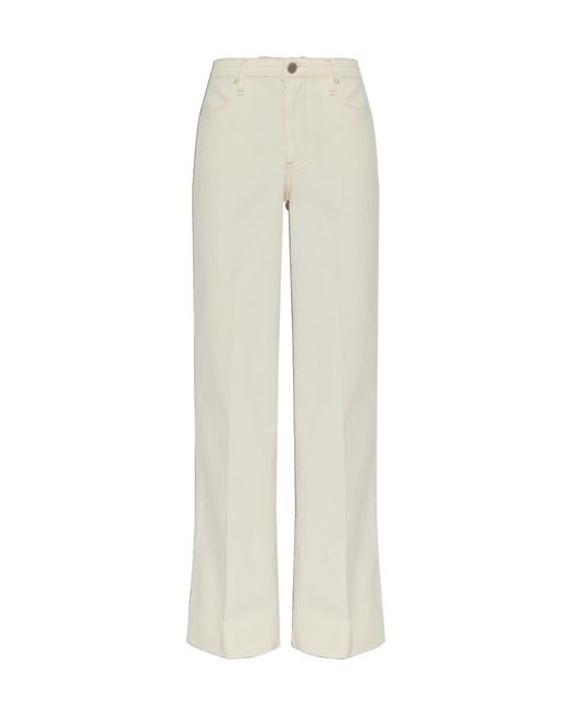 Rag & Bone White Flared Jeans