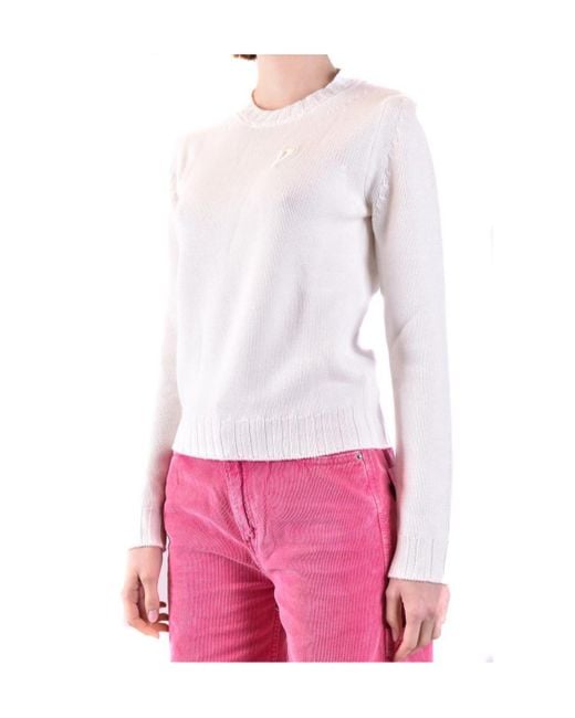 Dondup White Long Sleeve Sweater