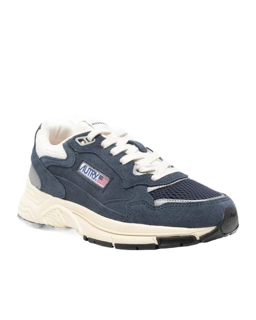 Autry Blue Hyperway Mesh Panel Sneakers
