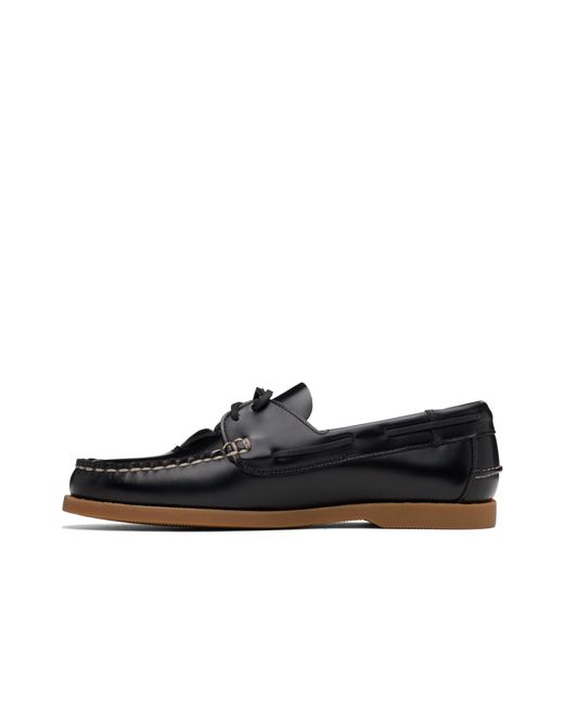 Hereu Black Saler Nautic Loafers for men