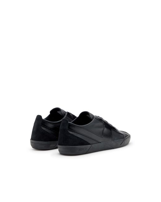 DIESEL Black S-Slante-D-Sneakers for men